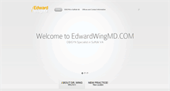 Desktop Screenshot of edwardwingmd.com