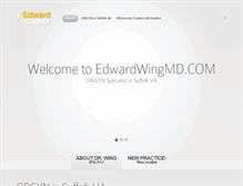 Tablet Screenshot of edwardwingmd.com